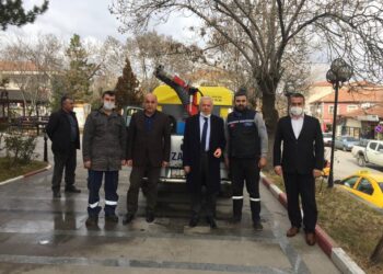 Belediyeden Dezenfeksiyon Makinesi